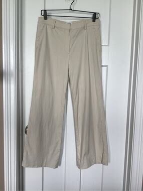 Per Se by Carlisle Women's‎ Size 4 Beige Wide Leg trouser Pants career office